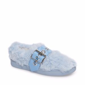 Jeffrey Campbell Emy faux fur slip on shoes, 8